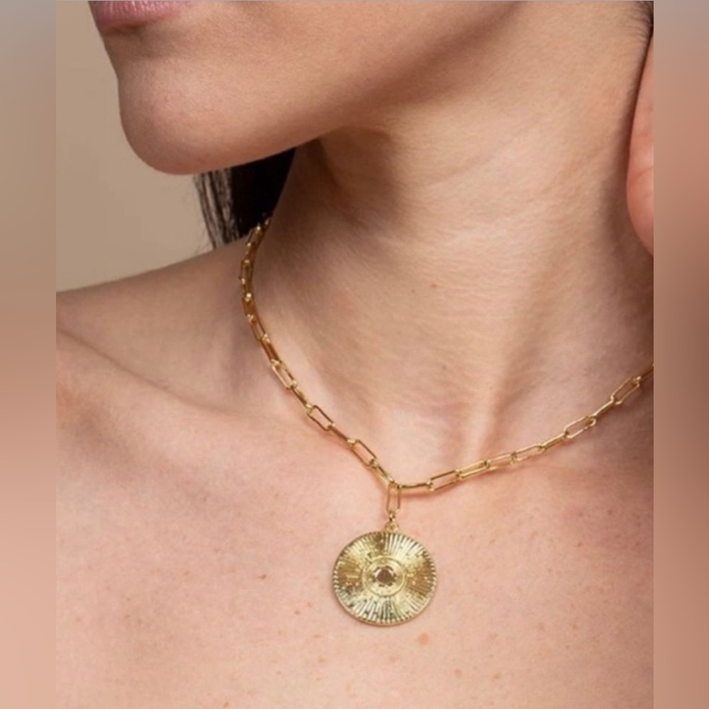 Uncommon James Gold Medallion Link Necklace